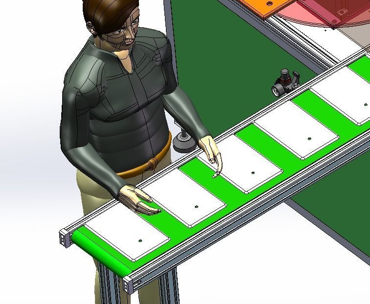 Tablet sander Low-poly 3D model_5