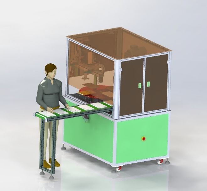 Tablet sander Low-poly 3D model_1