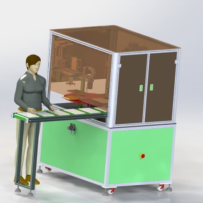 Tablet sander Low-poly 3D model_11