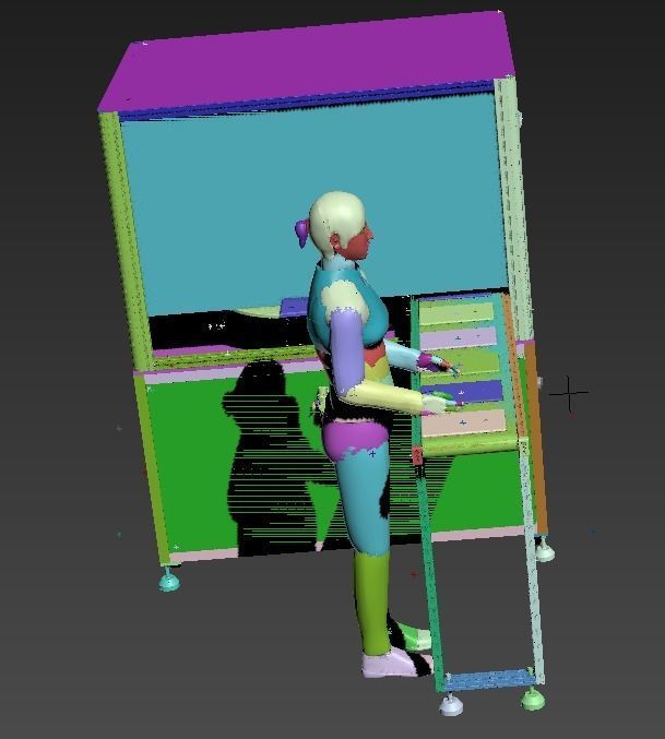 Tablet sander Low-poly 3D model_3