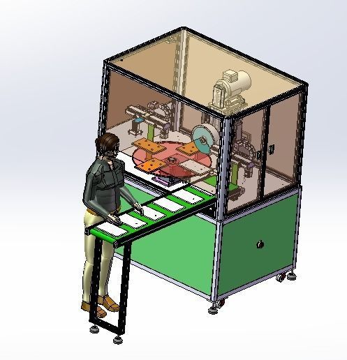 Tablet sander Low-poly 3D model_4