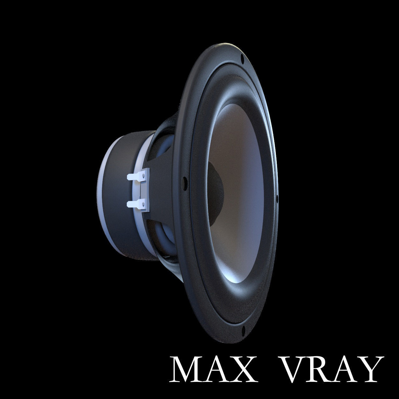 Audio Speaker Bass  3D model_1