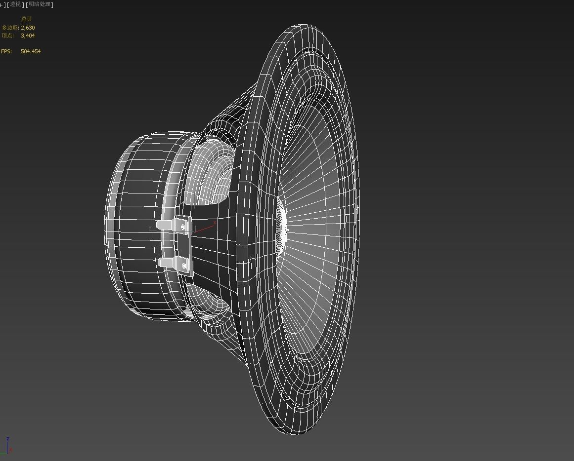 Audio Speaker Bass  3D model_6