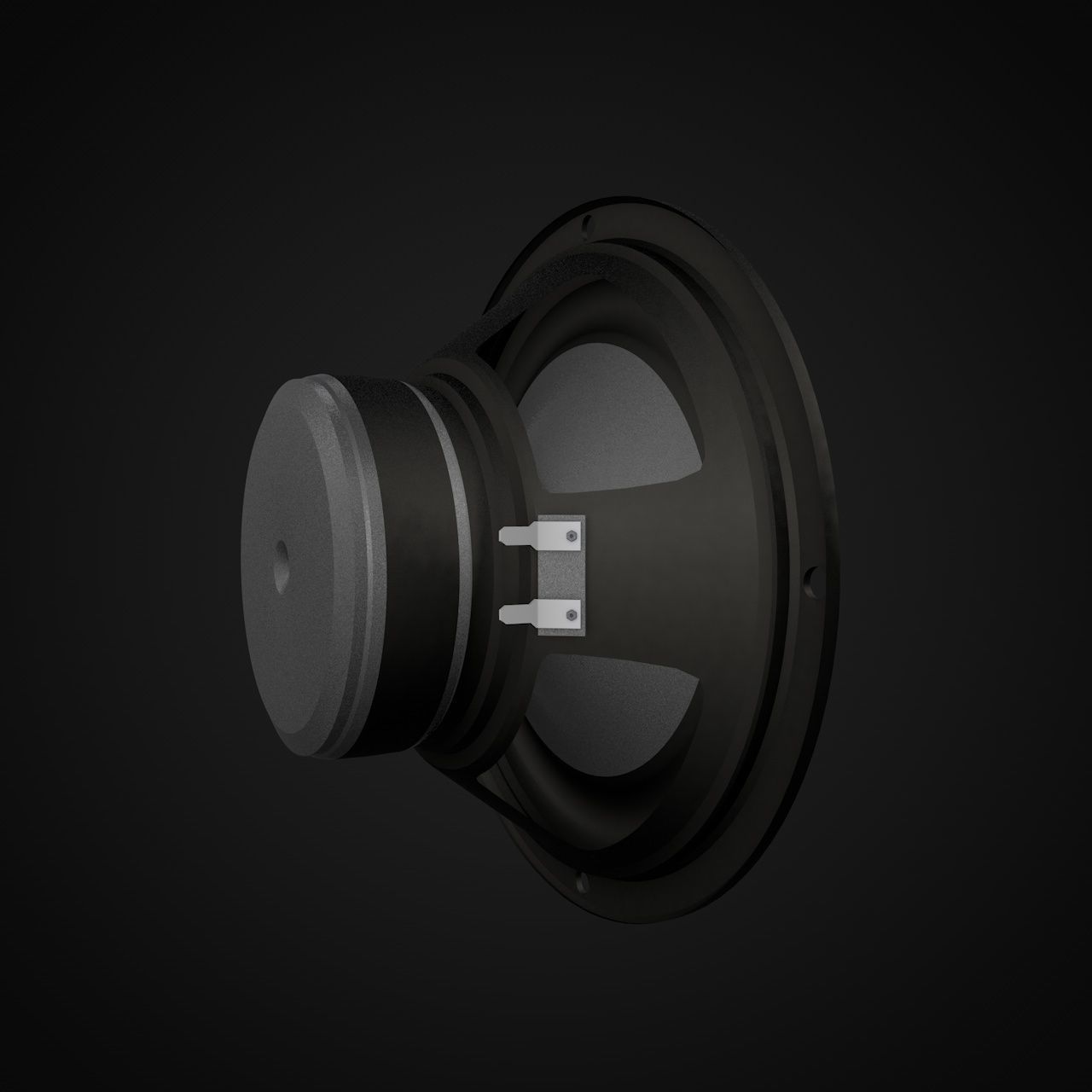 Audio Speaker Bass  3D model_5