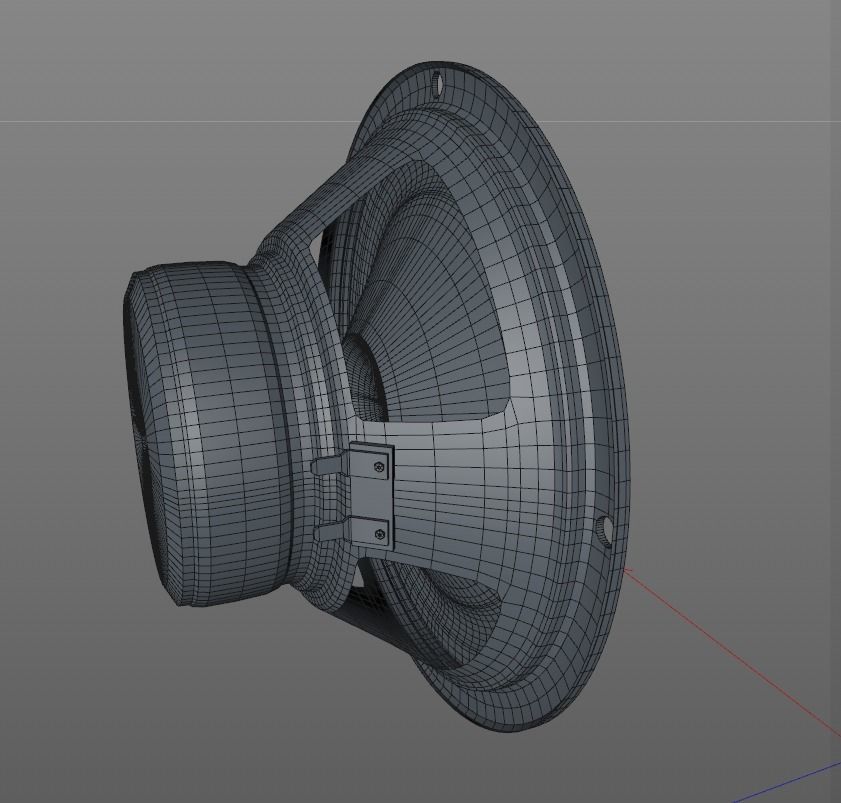 Audio Speaker Bass  3D model_10