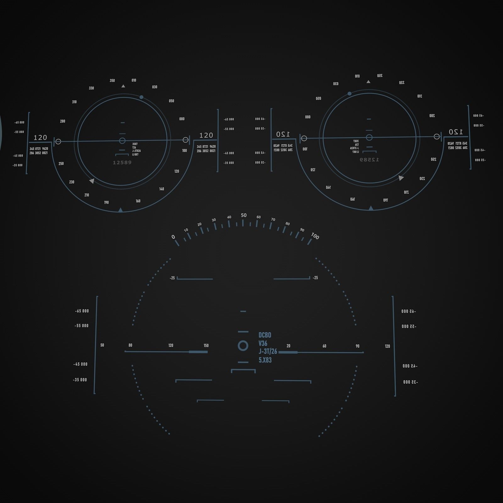 Sci-Fi Hud Elements dashboard 3D model_6