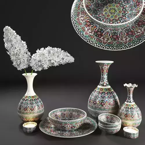 set1230 turkish ceramic tableware set - turkish ceramic tableware set