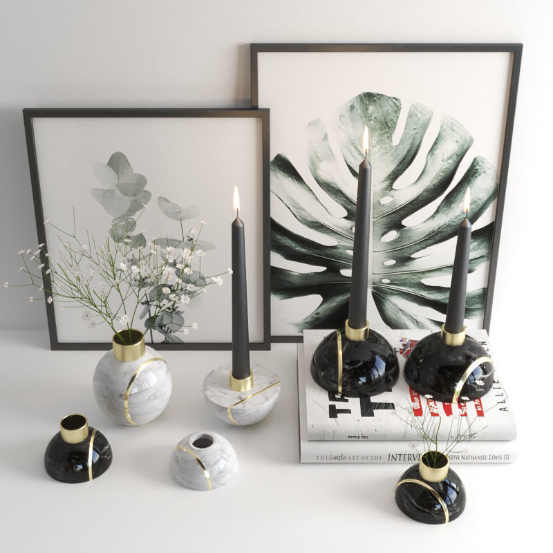 set1252 chinese vase set 3D model_1