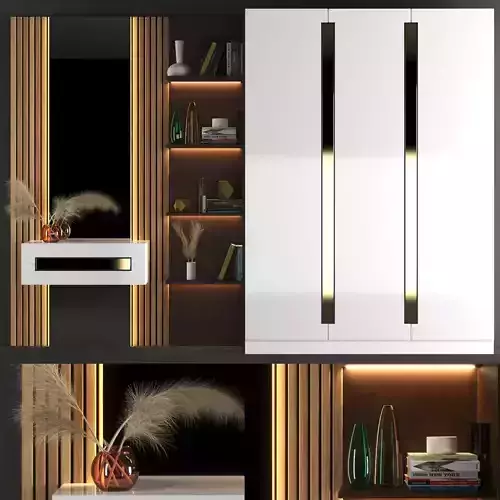 set501 modern wardrobe 3D model