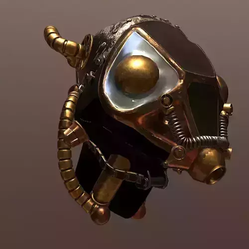 Steampunk Helmet Free 3D model