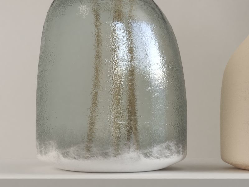 set423 vases and plants on shelf 3D model_4