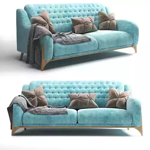 sofa1225 sofa with cushions and pillows