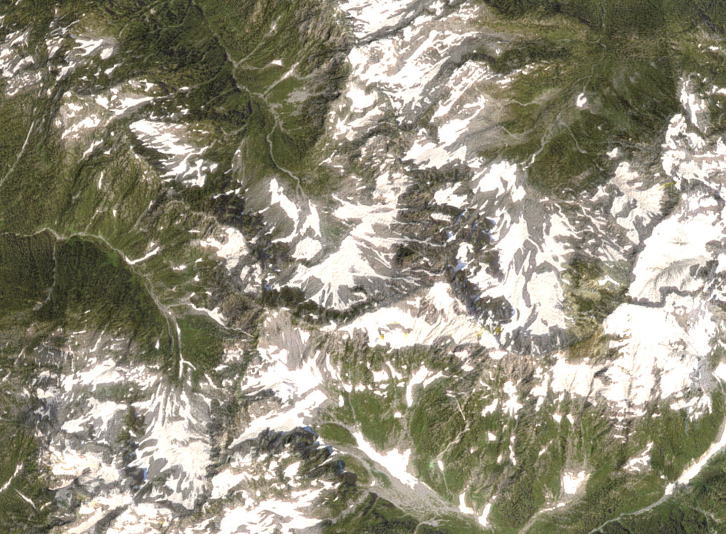 Mt Meany - Terrain Landscape Low-poly 3D model_3