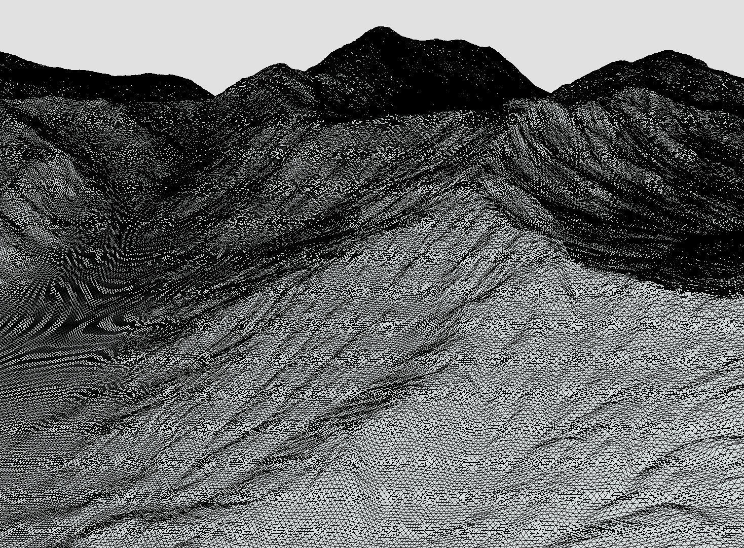 Mt Meany - Terrain Landscape Low-poly 3D model_5