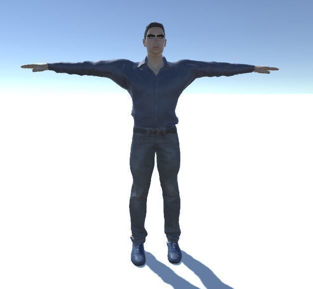 Gentleman man 3D model_1