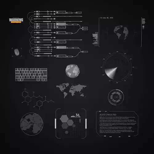 Sci-Fi Hud Elements dashboard