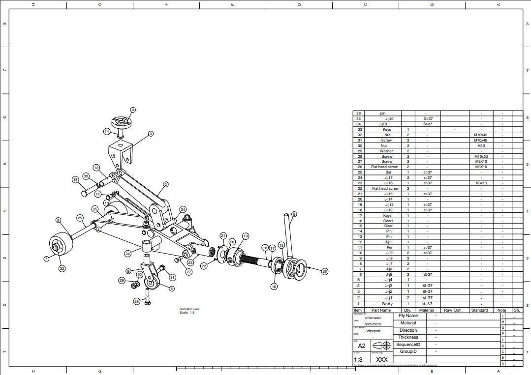 Rolling jack 3D model_2