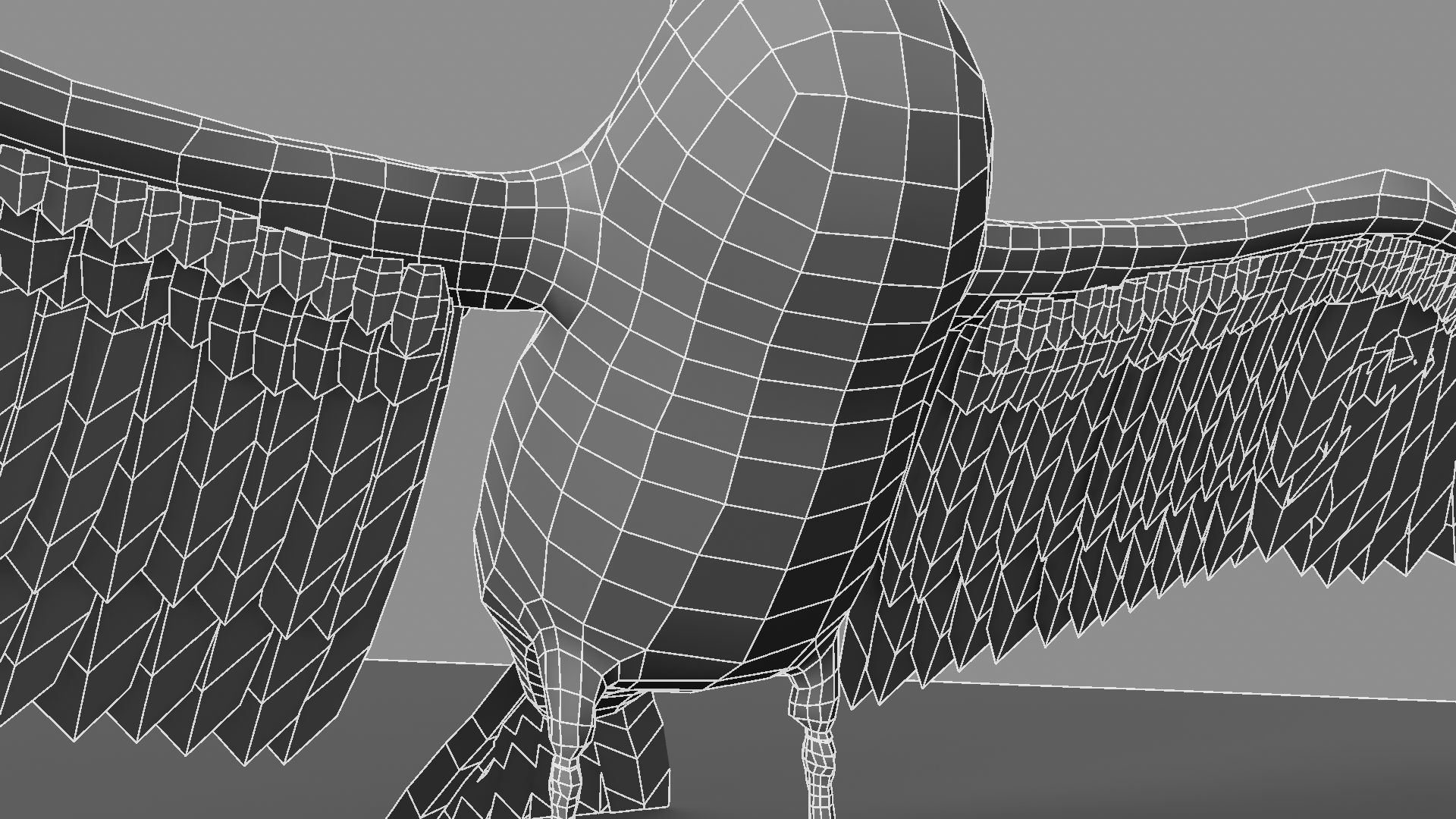 White Swan 3D model_8