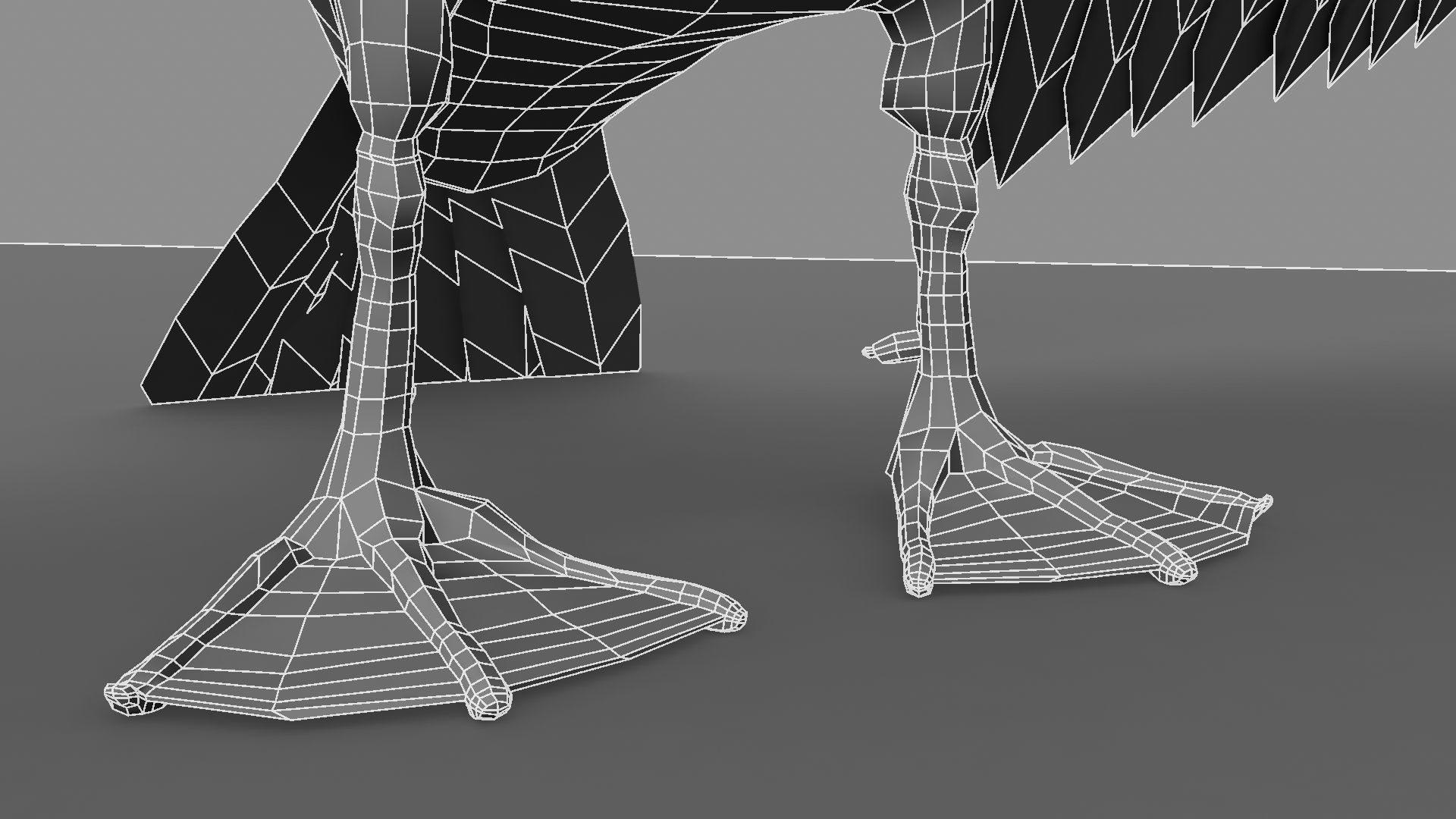 White Swan 3D model_7