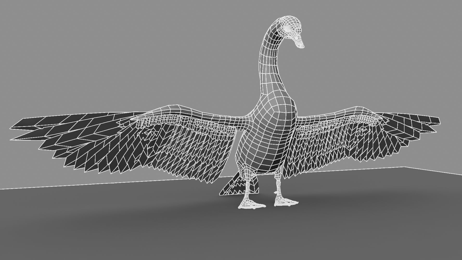 White Swan 3D model_26