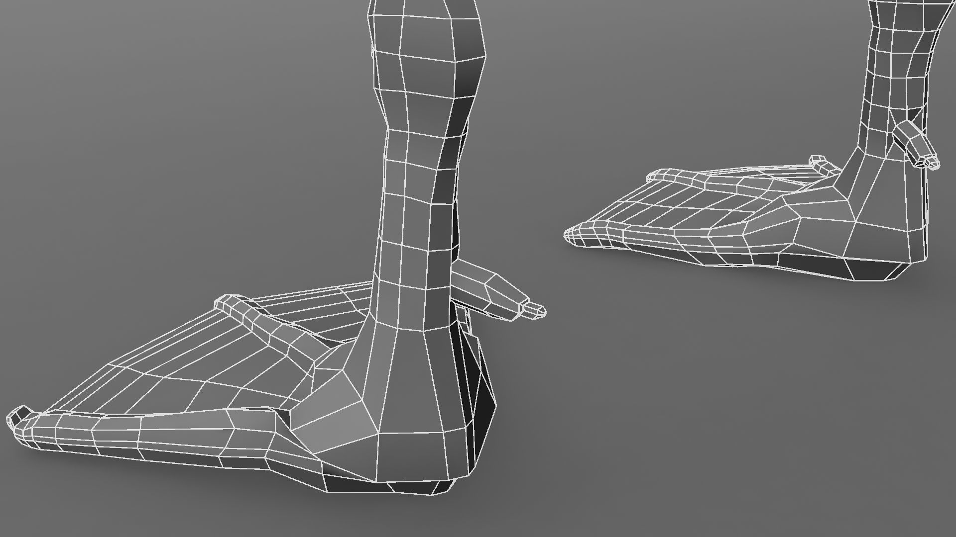 White Swan 3D model_4