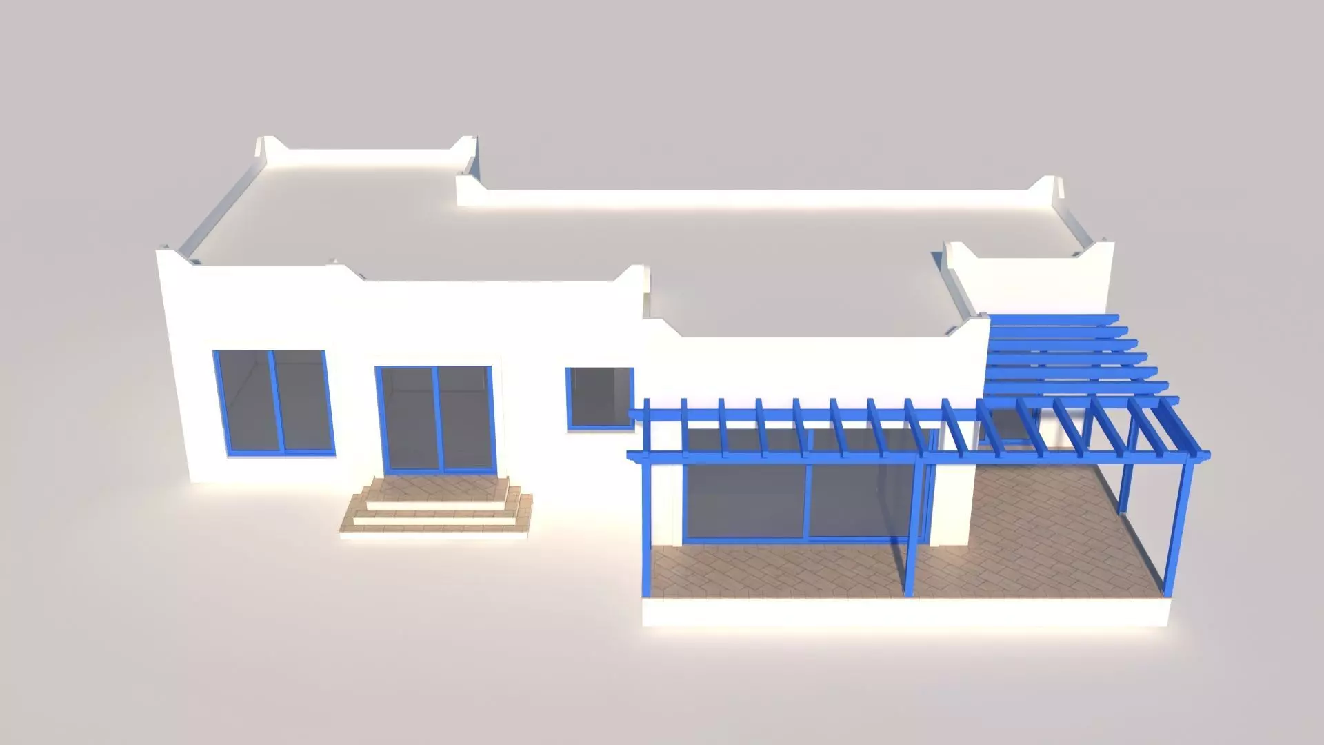 Greek House 3D model