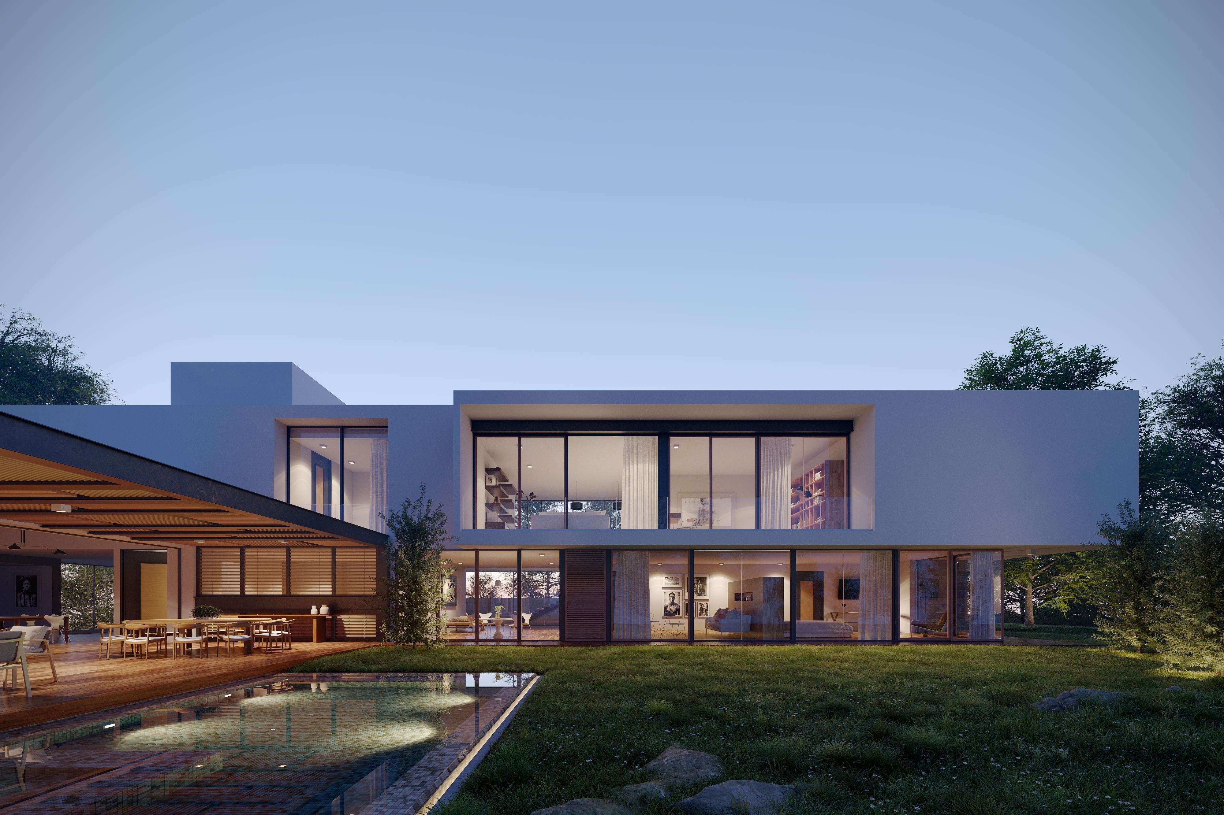 Casa GP Exterior Scene  3D model_4