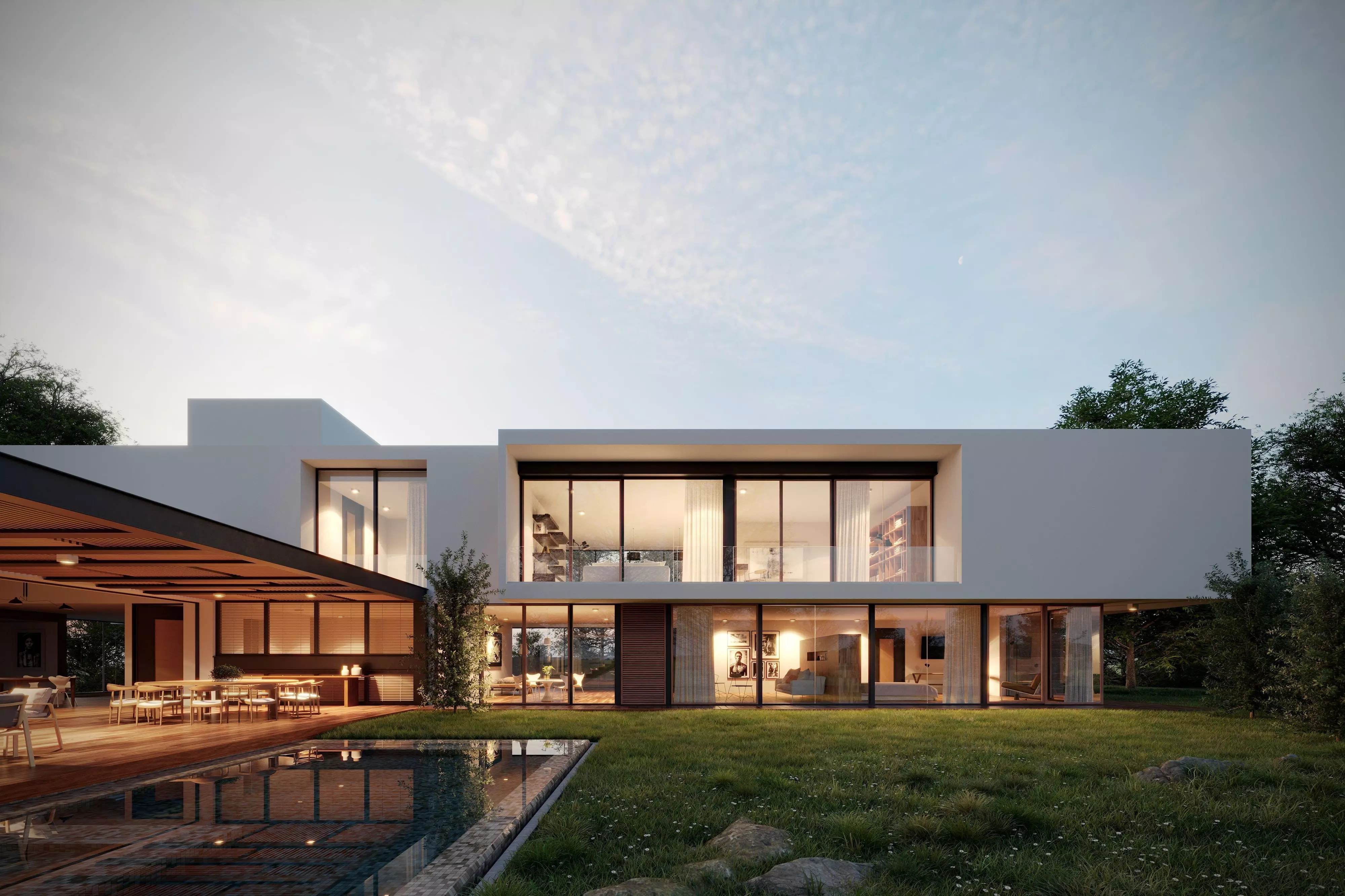 Casa GP Exterior Scene  3D model_0