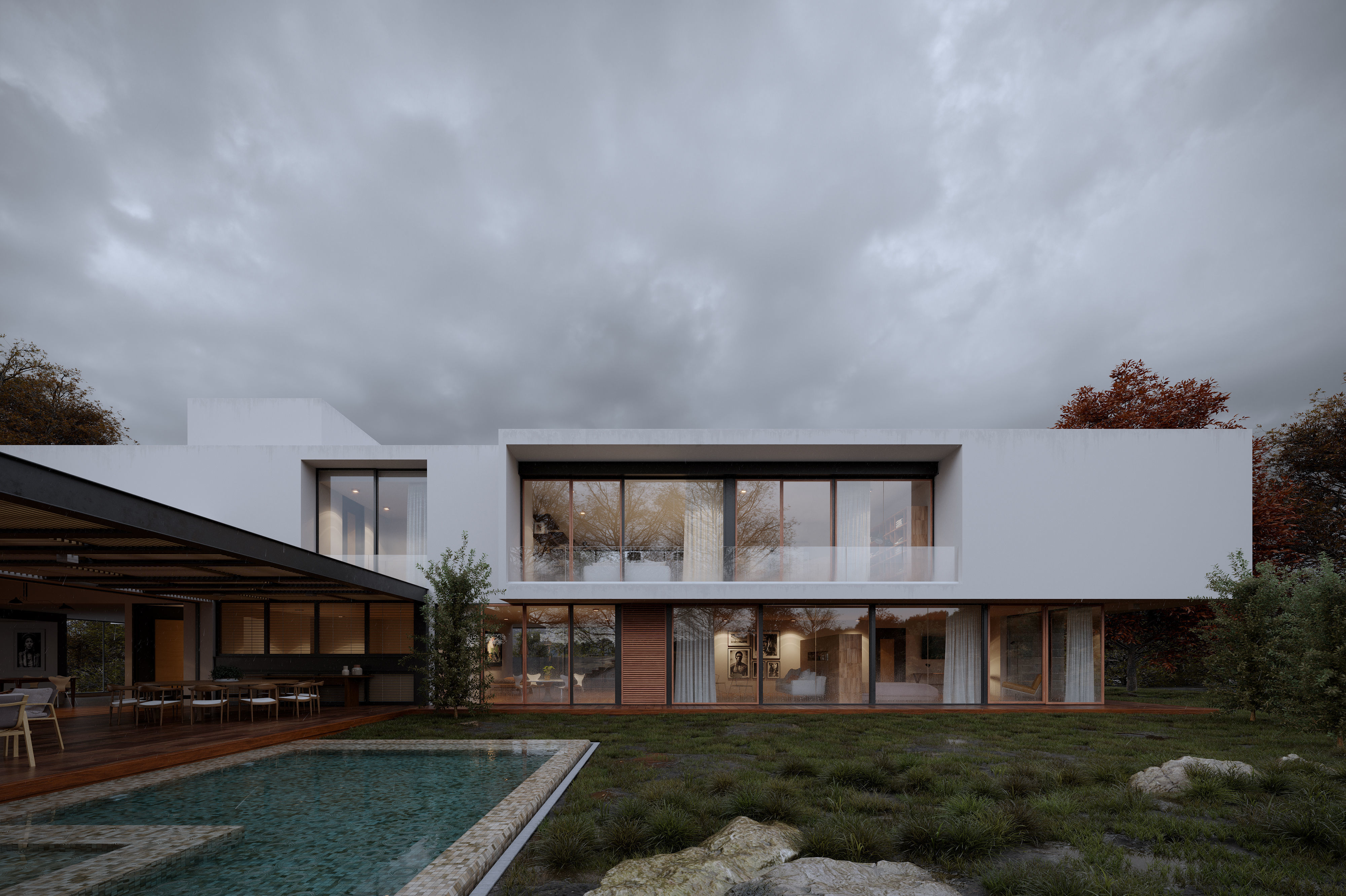 Casa GP Exterior Scene  3D model_3