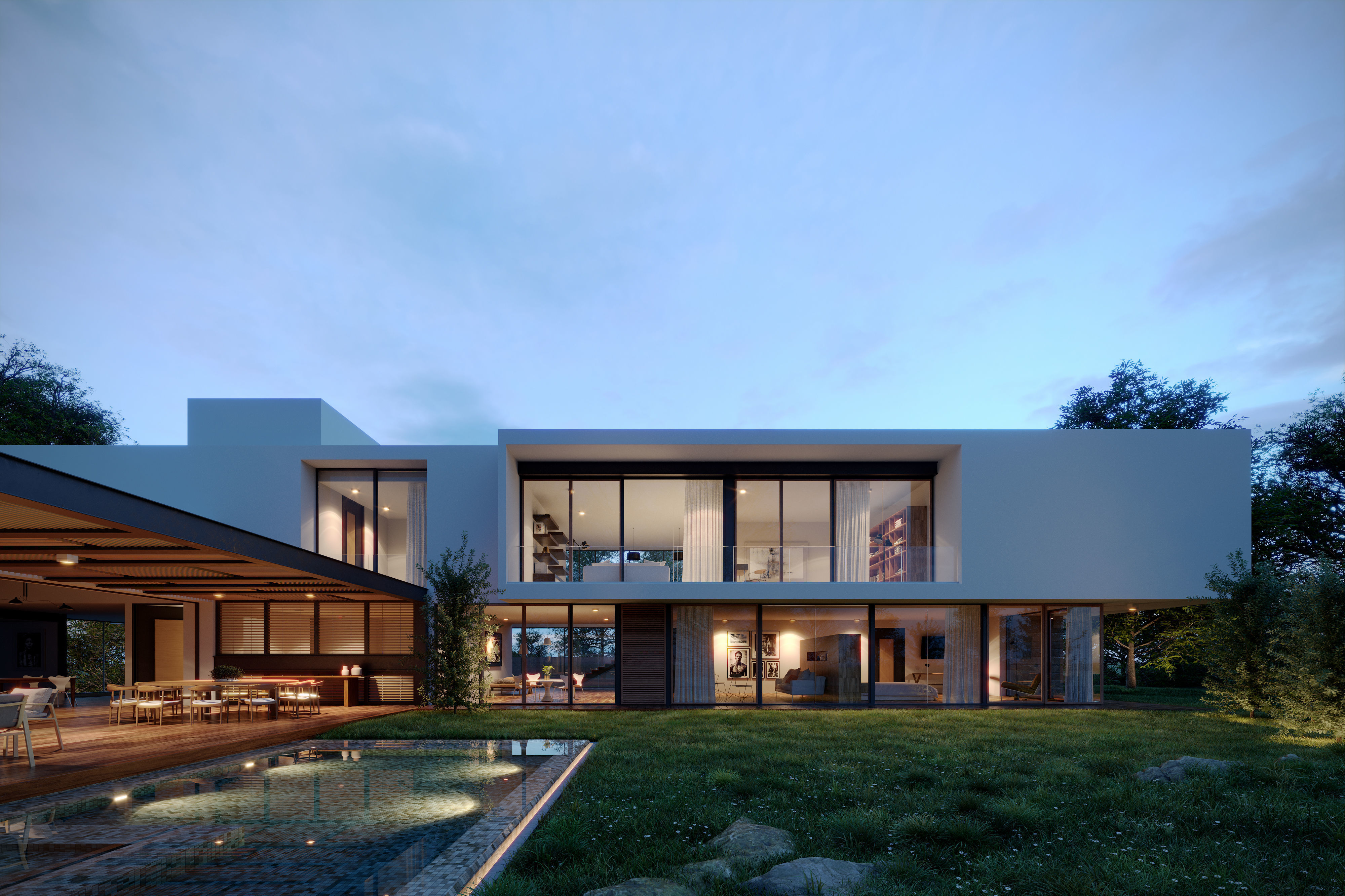 Casa GP Exterior Scene  3D model_1