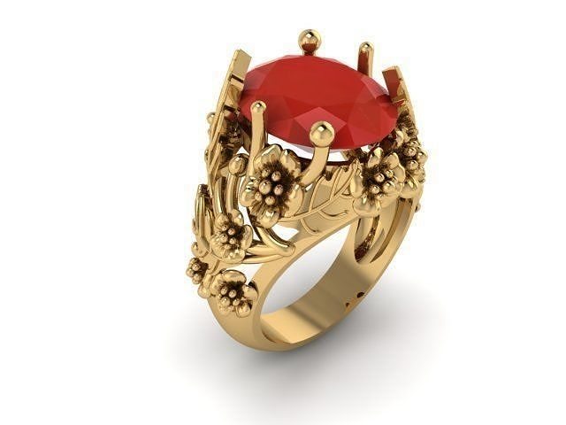 FLOWERING RINGS 3D print model
