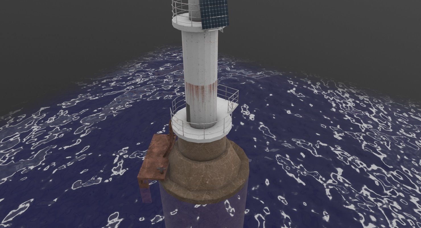 Light House Sudzhukskiy Low-poly 3D model_3