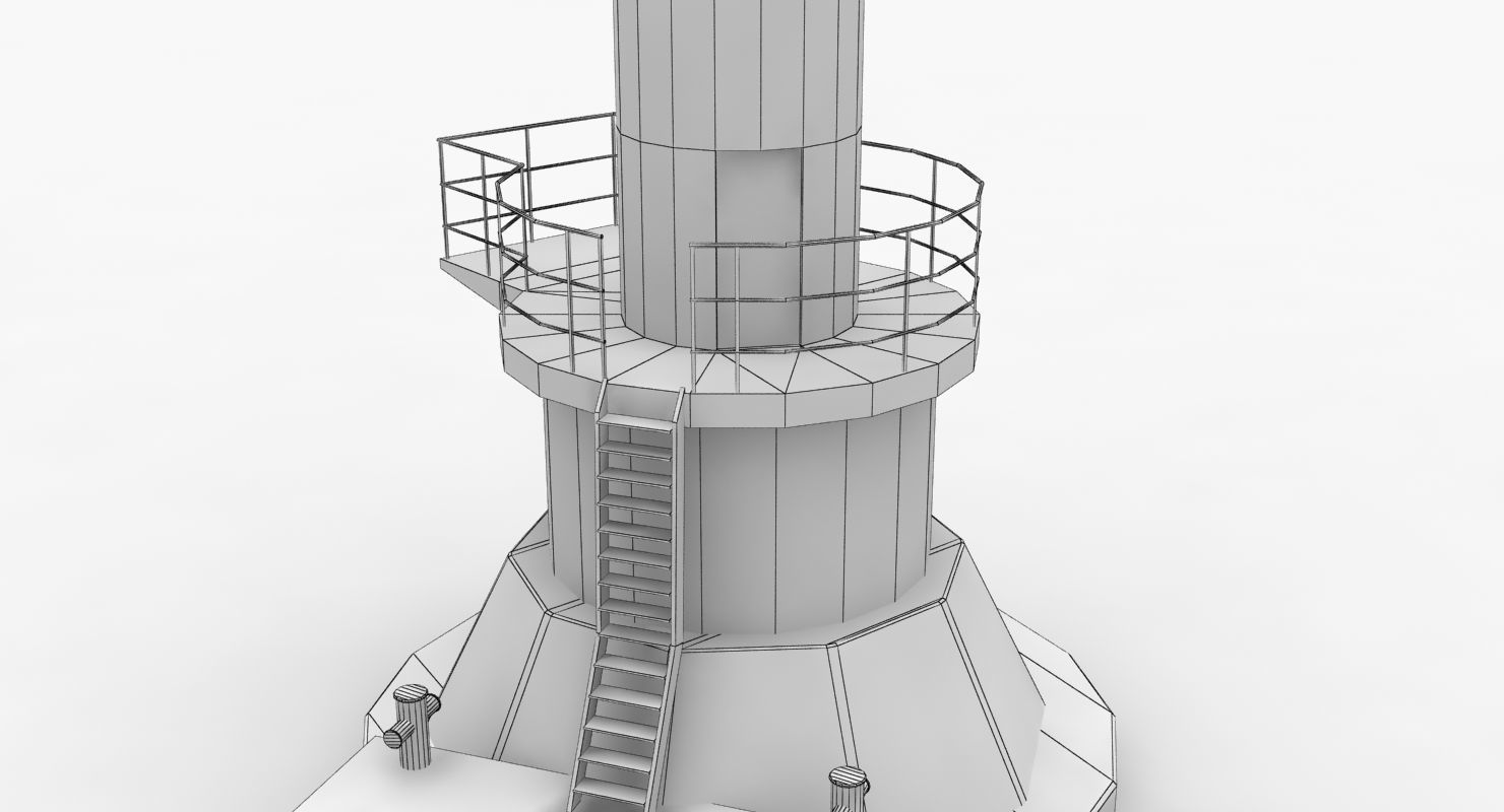 Light House Sudzhukskiy Low-poly 3D model_10