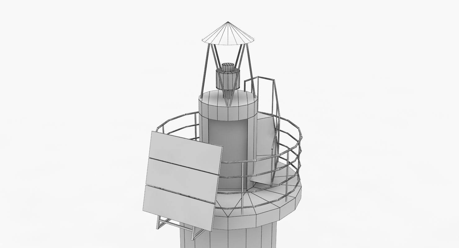 Light House Sudzhukskiy Low-poly 3D model_9