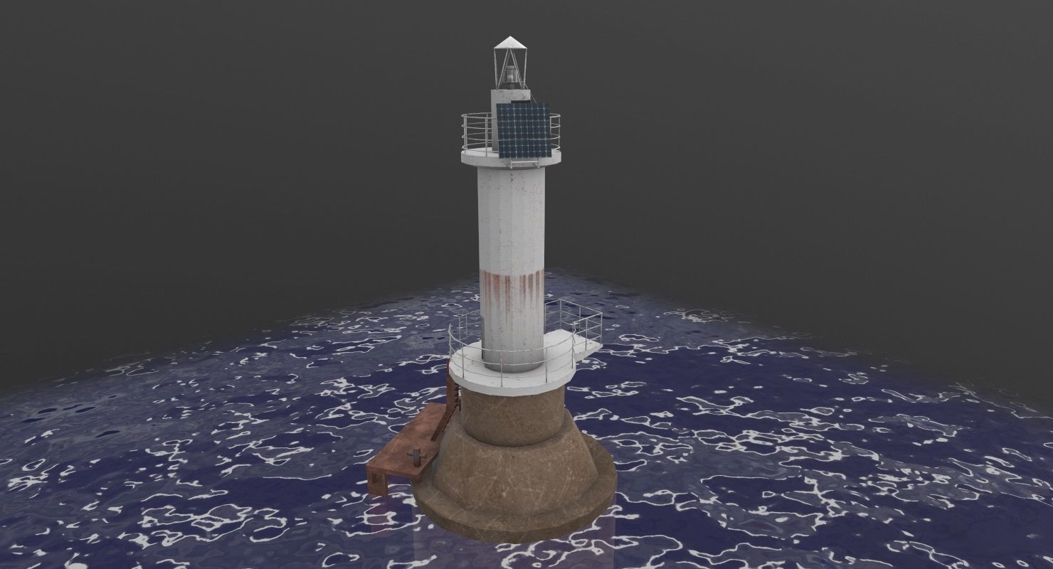 Light House Sudzhukskiy Low-poly 3D model_6
