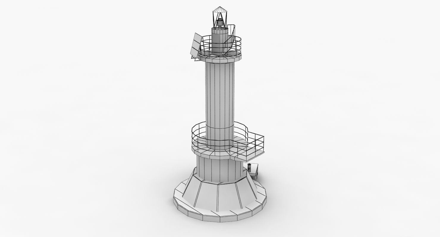 Light House Sudzhukskiy Low-poly 3D model_15