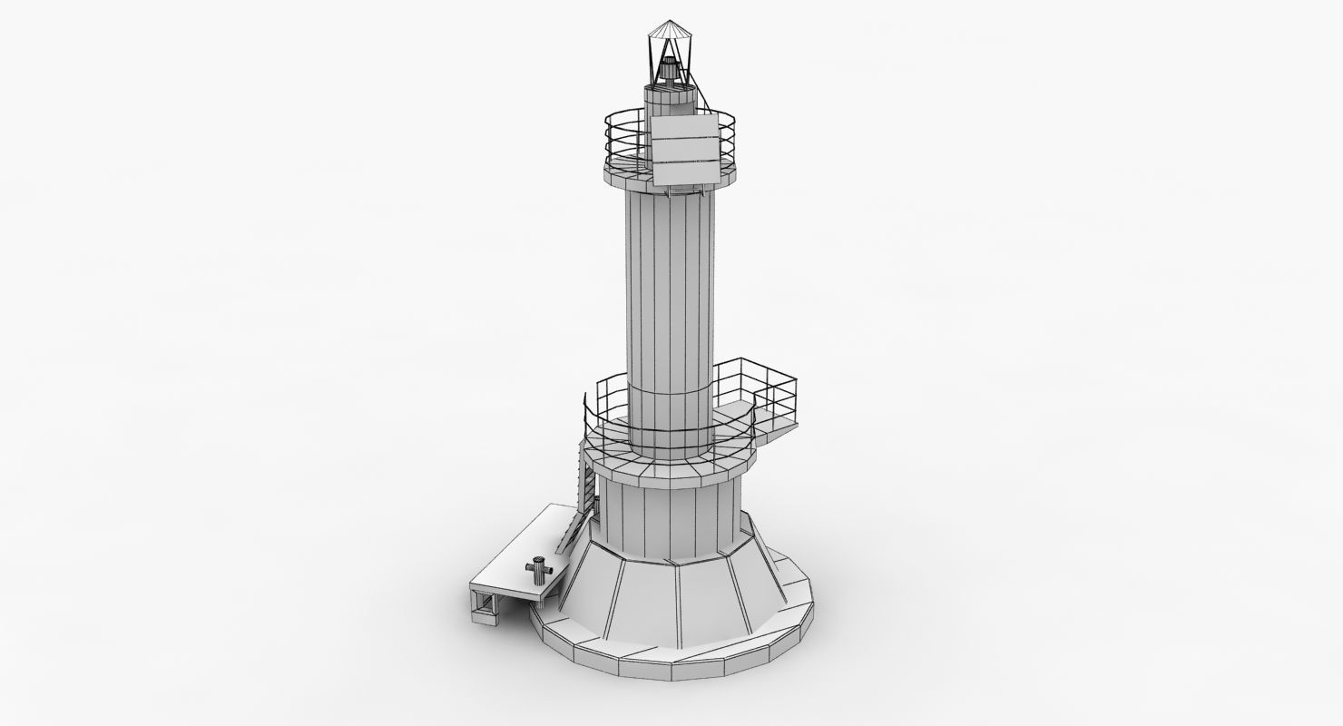 Light House Sudzhukskiy Low-poly 3D model_13