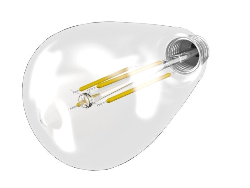 filament led light bulb 3D model_2