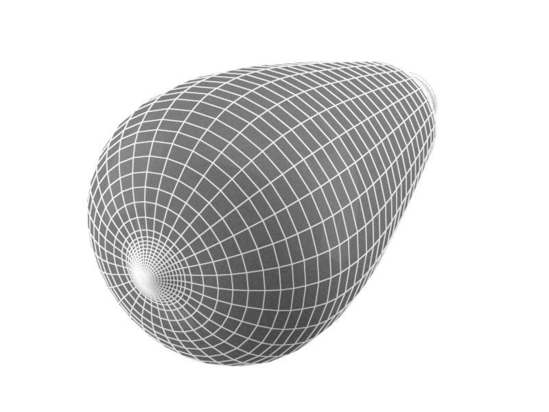 filament led light bulb 3D model_3