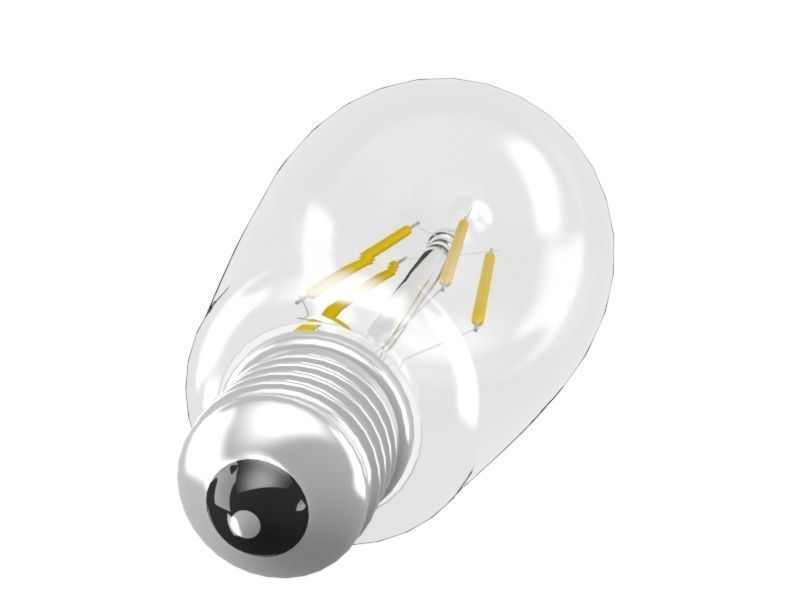 filament led light bulb 3D model_4