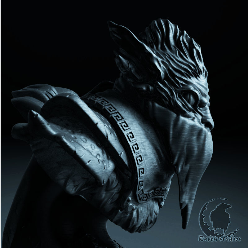 BOUNTY HUNTER BUST DOTA 2 3D print model_6