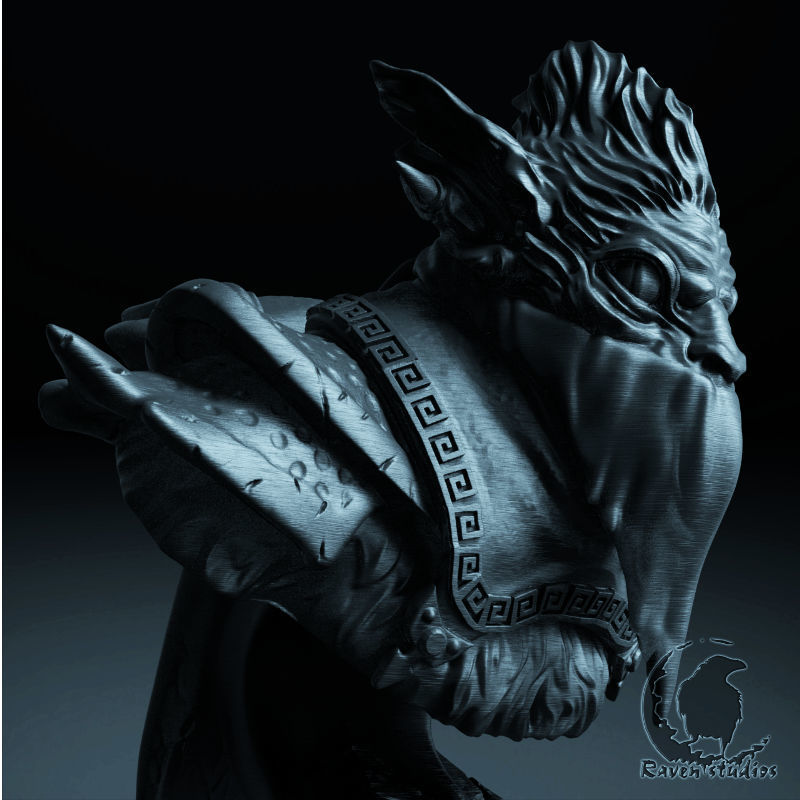 BOUNTY HUNTER BUST DOTA 2 3D print model_5