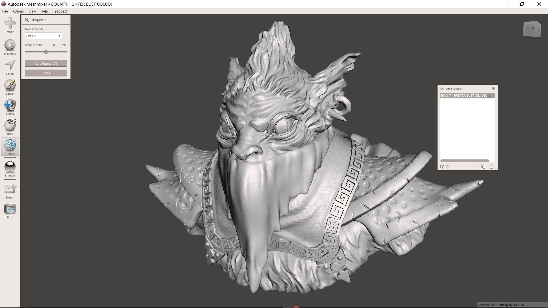BOUNTY HUNTER BUST DOTA 2 3D print model_7