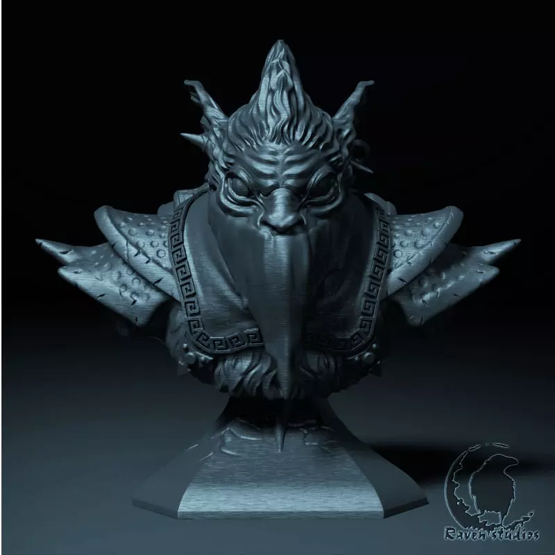 BOUNTY HUNTER BUST DOTA 2 3D print model_0