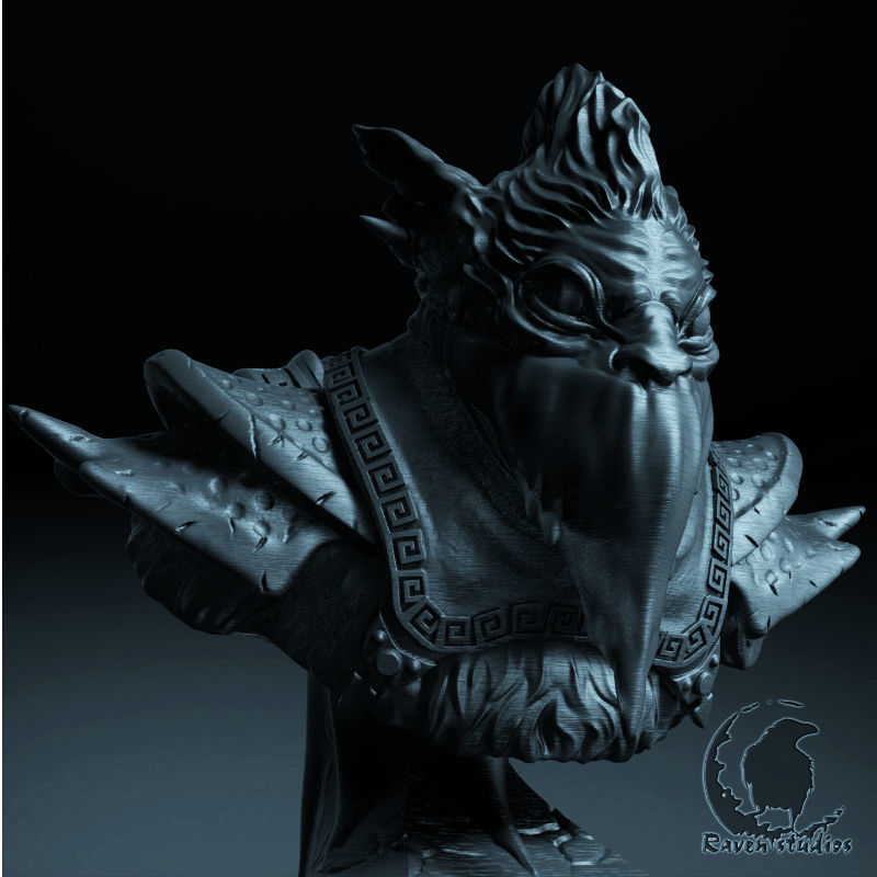 BOUNTY HUNTER BUST DOTA 2 3D print model_3