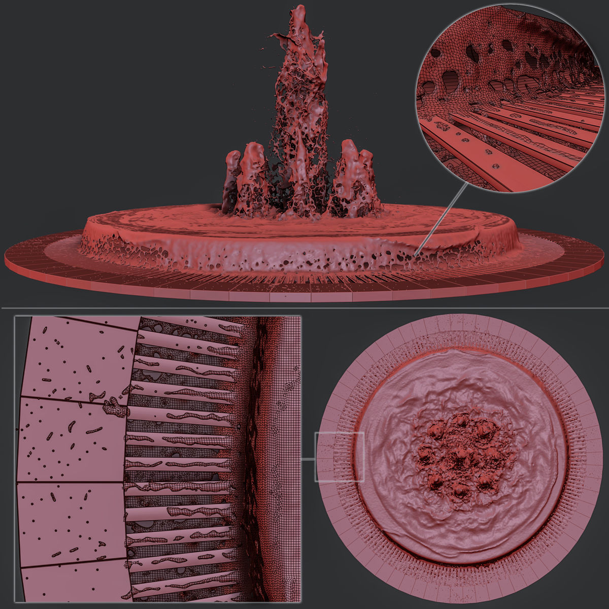  Large Water Fountains  3D model_2