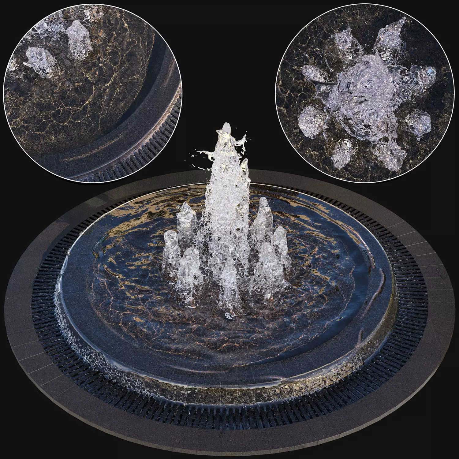  Large Water Fountains  3D model_0
