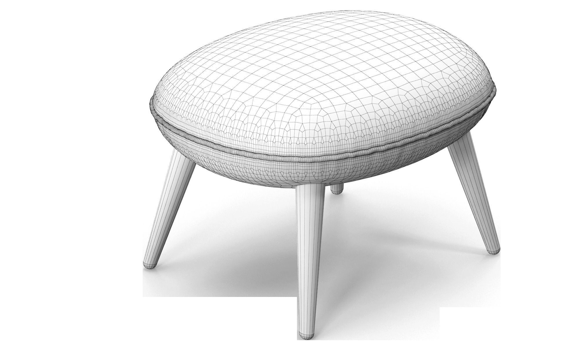 Swoon ottoman model 3D model_10