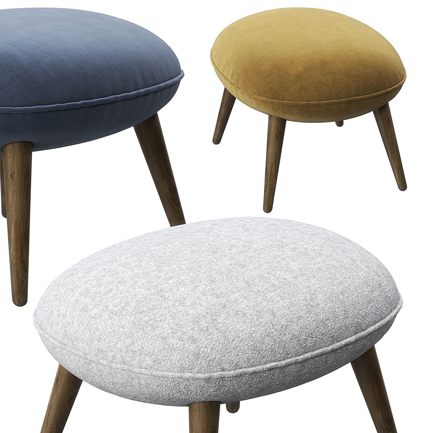 Swoon ottoman model 3D model_1