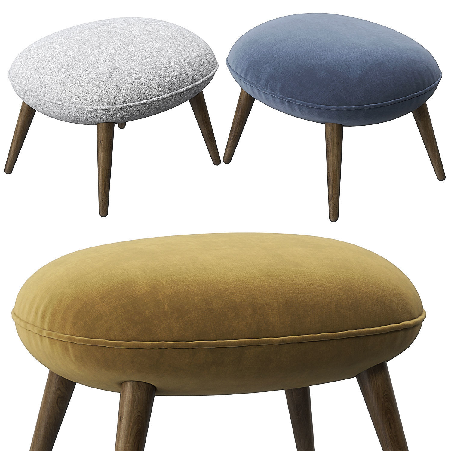 Swoon ottoman model 3D model_2